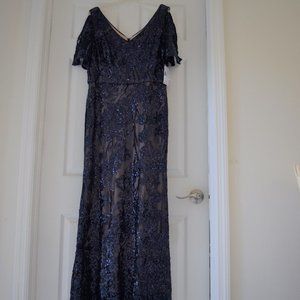 Alex Evenings Floral Dress Size 16 Petite